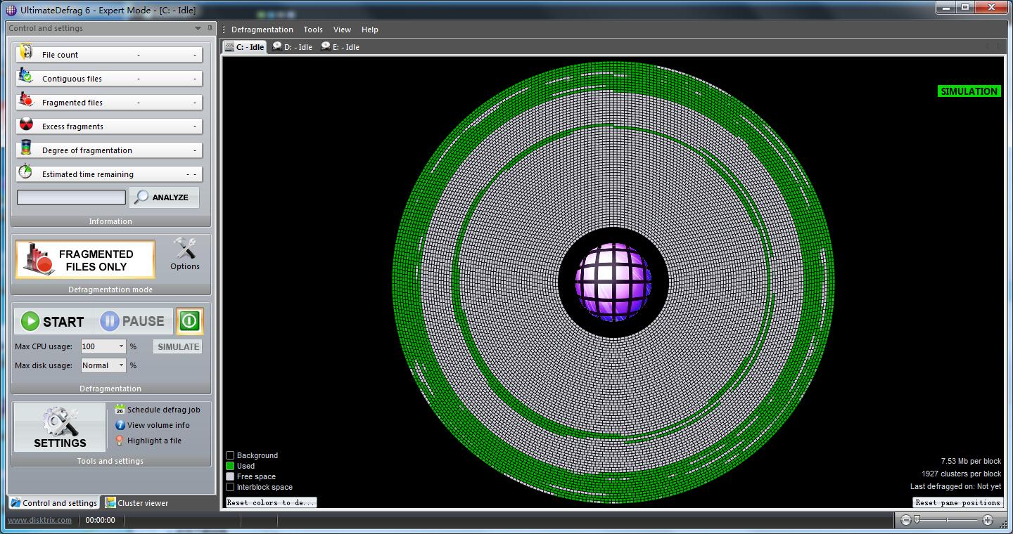 UltimateDefrag下载_UltimateDefrag(磁盘碎片整理) V6.0.62.0 英文安装版 62.0