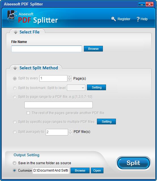 Aiseesoft PDF Splitter下载_Aiseesoft PDF Splitter V3.0.28 英文安装版 PDF