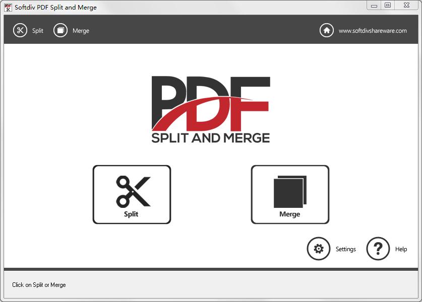 Softdiv PDF Split and Merge下载_Softdiv PDF Split and Merge(PDF分割及合并工具) V1.0 英文安装版 英文