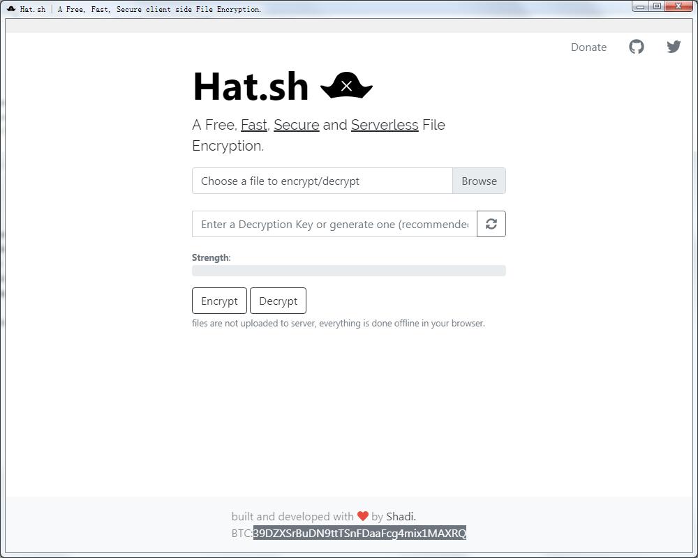 Hat.sh下载_Hat.sh(文件加密解密工具) V1.0 英文绿色安装版 绿色