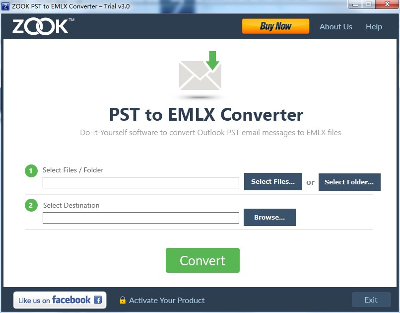 ZOOK PST to EMLX Converter下载_ZOOK PST to EMLX Converter V3.0 英文安装版 Converter